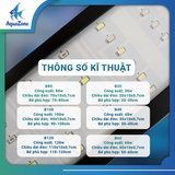 Đèn thủy sinh, đèn bể cá WRGB 6 hàng bóng RQH siêu sáng B45~B120