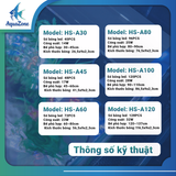 Đèn máng RHA  HS A30 A45 A60 A80 A90 A120 WRGB thay đổi 3 chế độ màu dành cho bể cá thủy sinh