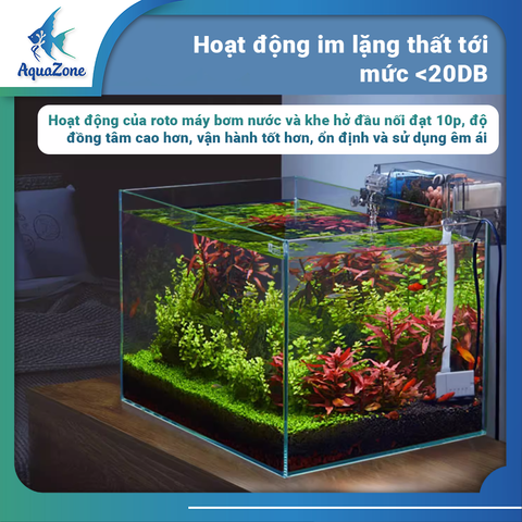 Lọc tràn trên bể cá Yee có sẵn vật liệu lọc, bơm tiện lợi 2 ngăn 3 ngăn 4 ngăn