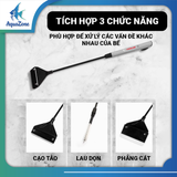 Cây cạo rêu bể cá, thủy sinh Voonline đa chức năng (Cạo rêu, san nền, cây cọ) tặng kèm 10 lưỡi dao thay thế