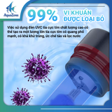 Đèn UV Voonline 5w hẹn giờ dành cho thùng lọc hoặc máy bơm kết hợp để bên trong hoặc ngoài tiện lợi