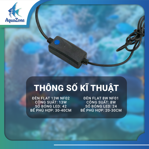 Đèn FLAT RIVERSIDE NF01 NF02 chuyên dụng cho hồ thủy sinh, hồ cá nhỏ và vừa