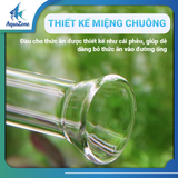 Bộ máng trượt cho cá ăn Voonline dài 25cm 35cm 45cm bằng thủy tinh trong suốt chắc chắn bền bỉ