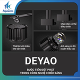 Đèn LED tròn hồ cá DEYAO F090 điều chỉnh tiêu cự, chip đèn siêu sáng và điều khiển app