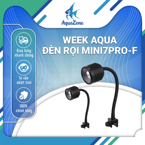Đèn rọi Week Aqua mini 7 PRO-F tiêu cự có thể điều chỉnh từ 5~60 độ