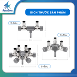 Van chia Co2 Week Aqua chất lượng cao 2 đầu 3 đầu 6 đầu