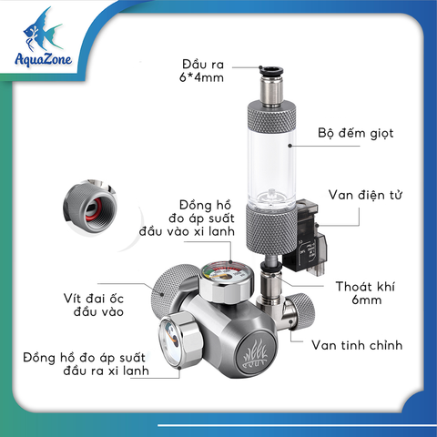 Van điện tinh chỉnh Co2 Week Aqua dành cho thuỷ sinh