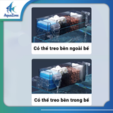 Lọc tràn trên bể cá Yee có sẵn vật liệu lọc, bơm tiện lợi 2 ngăn 3 ngăn 4 ngăn