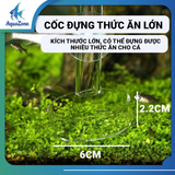 Bộ máng trượt cho cá ăn Voonline dài 25cm 35cm 45cm bằng thủy tinh trong suốt chắc chắn bền bỉ
