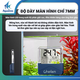 Nhiệt kế điện tử Cherlam màn hình LCD hiện đại có thể chuyển đổi độ C độ F, tặng pin