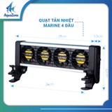 Quạt làm mát bể thủy sinh, bể cá MARINE 2 - 4 - 6 | Quạt tản nhiệt bể cá, bể thủy sinh siêu mạnh, tiết kiệm điện, chống ồn