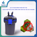 Lọc thùng bể cá OF sẵn vật liệu học (sứ lọc, bông lọc) với nhiều ngăn tiện lợi, yên tĩnh