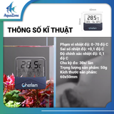 Nhiệt kế điện tử Cherlam màn hình LCD hiện đại có thể chuyển đổi độ C độ F, tặng pin