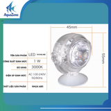 Đèn led chiếu điểm mini cho bể cá Voonline có nhiều chế độ màu sắc gắn chìm dưới nước