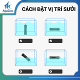 Máy sưởi bể cá Cherlam Pro 500w 800w 1000w có 4 đầu dò nhiệt độ công nghệ mới