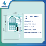 Máy lọc treo bể cá Yee| Lọc treo sẵn vật liệu lọc, có thể tùy chỉnh lưu lượng và vật liệu lọc bể cá thủy sinh