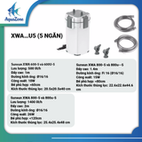 Lọc thùng Sunsun Xiaoli XWA Có Sẵn Đèn UV 9w Diệt Tảo Khuẩn Tiện Lợi