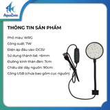 Đèn LED kẹp tròn VOONLINE chip đèn WRG 3 chế độ màu mặc định (trắng, màu, toàn phổ)