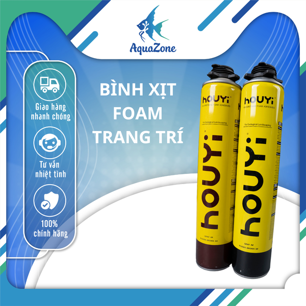 Bình xịt FOAM màu đá, gỗ trang trí bể cá, bể thủy sinh