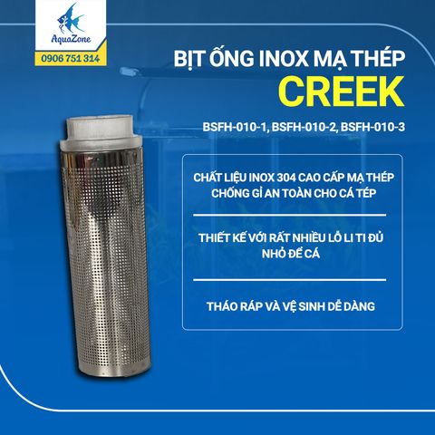 BỊT ỐNG INOX MẠ THÉP CREEK  316H |  BSFH-010-1; BSFH-010-2; BSFH-010-3