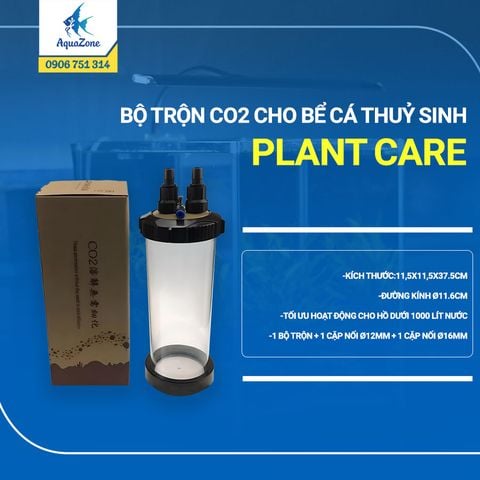 Bộ Trộn CO2 Cho Bể Cá Thuỷ Sinh Plant Care - Hiệu quả, thẩm mỹ, Không gây giảm dòng chảy