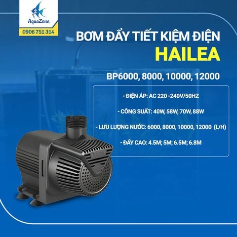 Máy bơm đẩy Hailea BP 8000 siêu bền, chạy êm, tiết kiệm điện năng