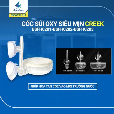 Cốc sủi oxy Creek siêu mịn