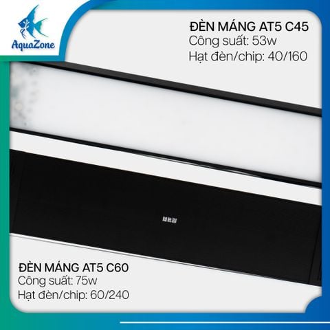 Đèn Netlea AT5 C45 C60 | D40 D60 Led Máng hoặc Treo, Công Nghệ Mới Cho Bể Thủy Sinh