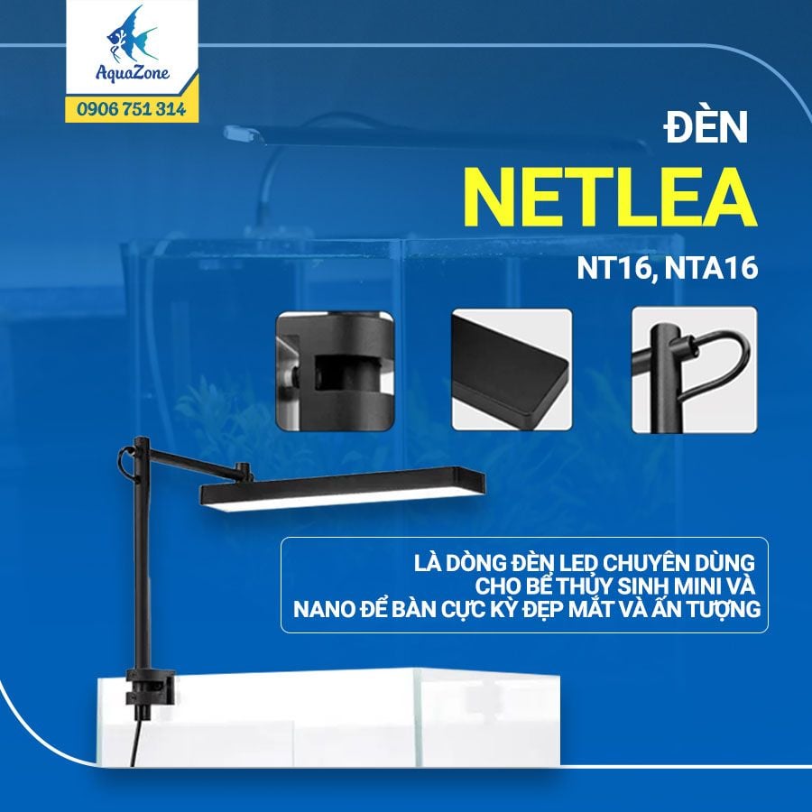 Đèn Netlea Nano NT16 NTA16 Nano cao cấp - AquaZone - Siêu thị cá cảnh