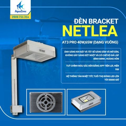 ĐÈN NETLEA BRACKET AT3 PRO 40W, 65W (DẠNG VUÔNG)