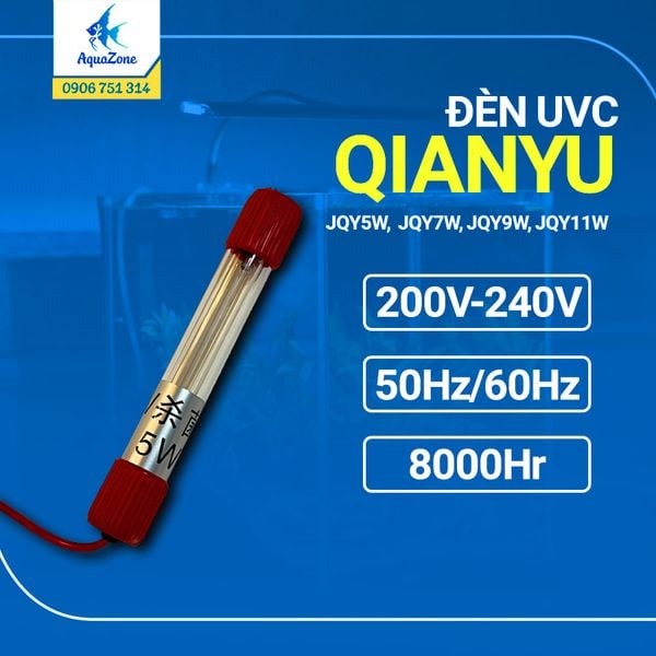 Đèn Qianyu UVC JQY 5-7-9-11W - Giải pháp diệt khuẩn, tảo bằng tia cực tím cho bể cá