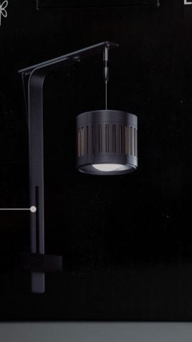 Đèn led lon RD140 dành cho bể suổi, bể thủy sinh, bể cá ánh sáng siêu mạnh, có sẵn giá treo đèn