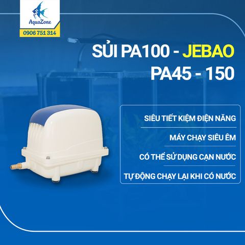 Máy sủi Jecod PA 45 - 150 bền, công suất lớn cho hồ Koi, thủy sản