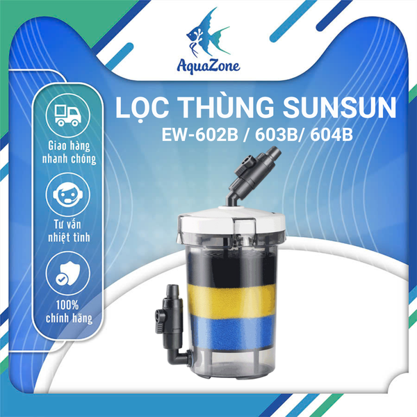LỌC THÙNG SUNSUN EW-602B / 603B/ 604B CHO BỂ CÁ, THỦY SINH