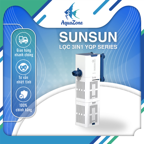 Lọc 3in1 Sunsun YQP Series - Lọc bể cá đa năng 3 tính năng bơm, lọc, tạo oxy
