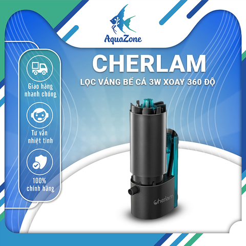 (PHIÊN BẢN MỚI) Lọc váng hút dầu Cherlam 3w cho bể cá, bể thủy sinh
