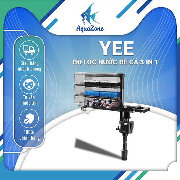 Bộ lọc nước bể cá Yee 3in1 - Lọc nhỏ giọt 2 tầng/3 tầng, tạo sóng, oxy