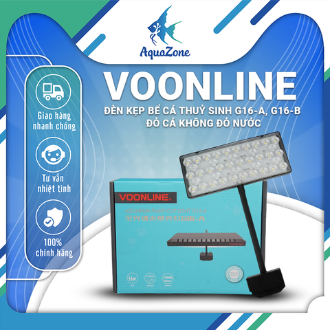 Đèn kẹp Voonline G16-A, G16-B - Đèn kẹp bể cá/ thuỷ sinh, đỏ cá không đỏ nước