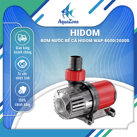Bơm chìm bể cá Hidom WAP-8000 / WAP-20000, bơm có bảng điều khiển bên ngoài
