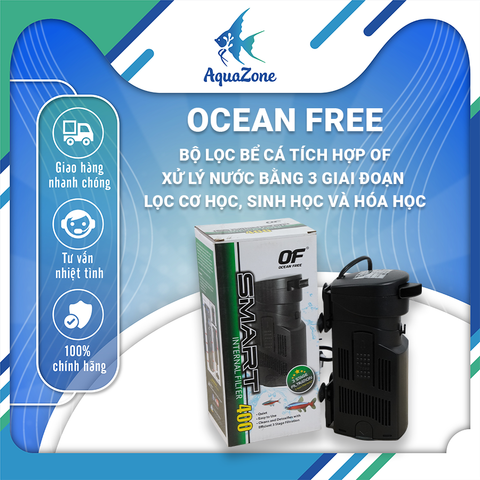 Bộ lọc bể cá tích hợp OF xử lý nước bằng 3 giai đoạn – lọc cơ học, sinh học và hóa học