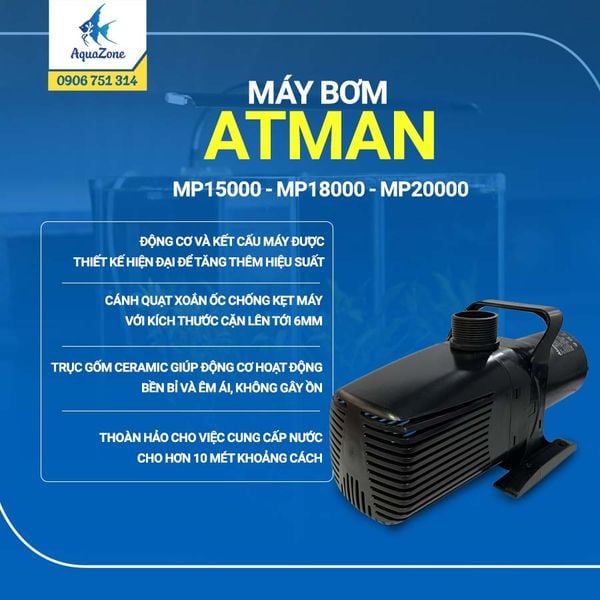 Máy bơm hồ cá ATMAN  MP 15000 18000 20000 tiết kiệm điện