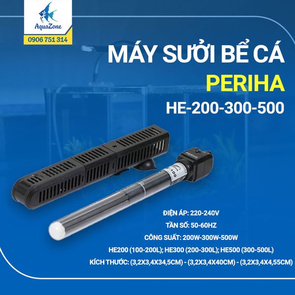 MÁY SƯỞI BỂ CÁ SIÊU AN TOÀN PERIHA HE-200-300-500