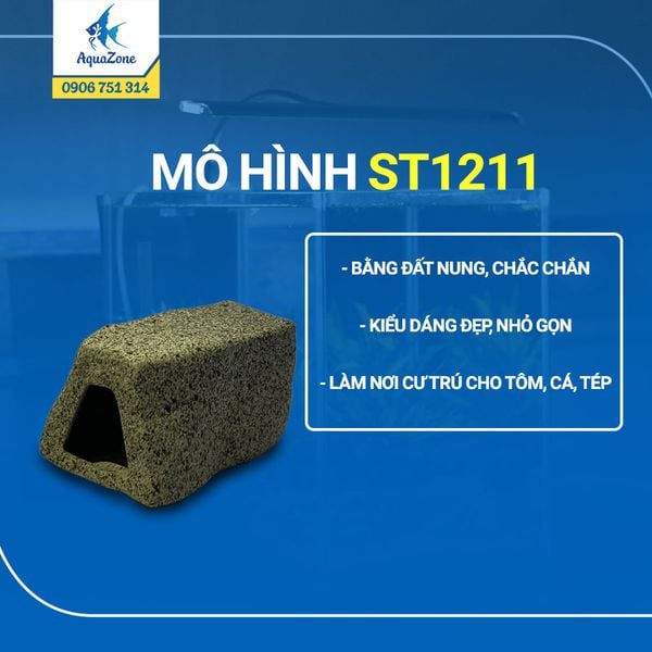 Mô Hình Hang Động Cho Cá, Tép ST1211