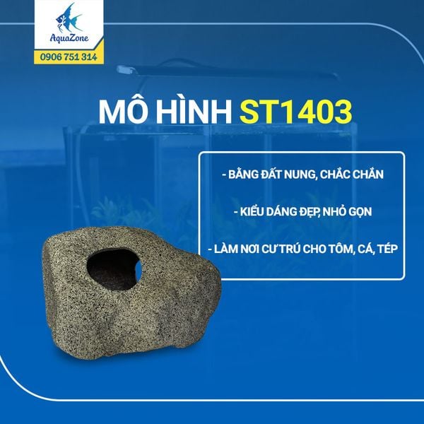 Mô hình hang động cho cá, tép trú ST1403