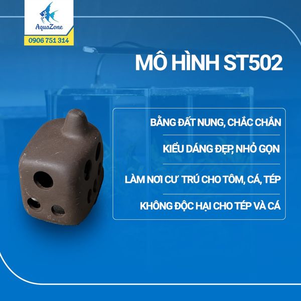 Mô Hình Hang Động Cho Cá, Tép ST502