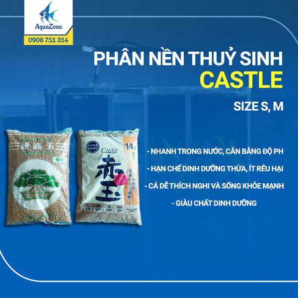 PHÂN NỀN THUỶ SINH CASTLE SIZE S, M
