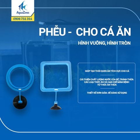 VÒNG TRÒN (7.5CM) | VUÔNG (10X10CM) | PHỄU -  CHO CÁ ĂN