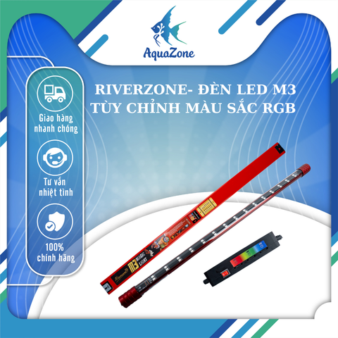 Đèn Led Riverside M3 đa sắc dành cho hồ cá, phối màu RGB bằng phím lăn tiện lợi như dùng App