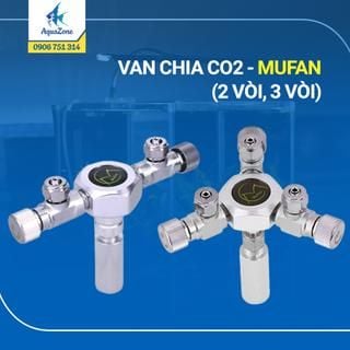 VAN CHIA CO2 - MUFAN (2 VÒI, 3 VÒI)