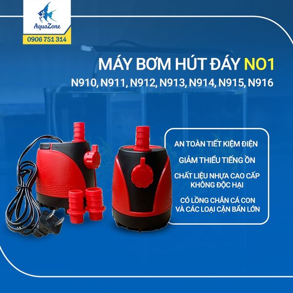 Bơm chìm hút đáy NO1 thế hệ mới (N910 - N916) chảy mạnh, tiết kiệm năng lượng